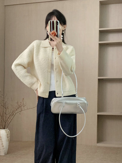 Women's Elegant  Warm Thick Lamb Fur Coat