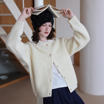 Women's Elegant  Warm Thick Lamb Fur Coat